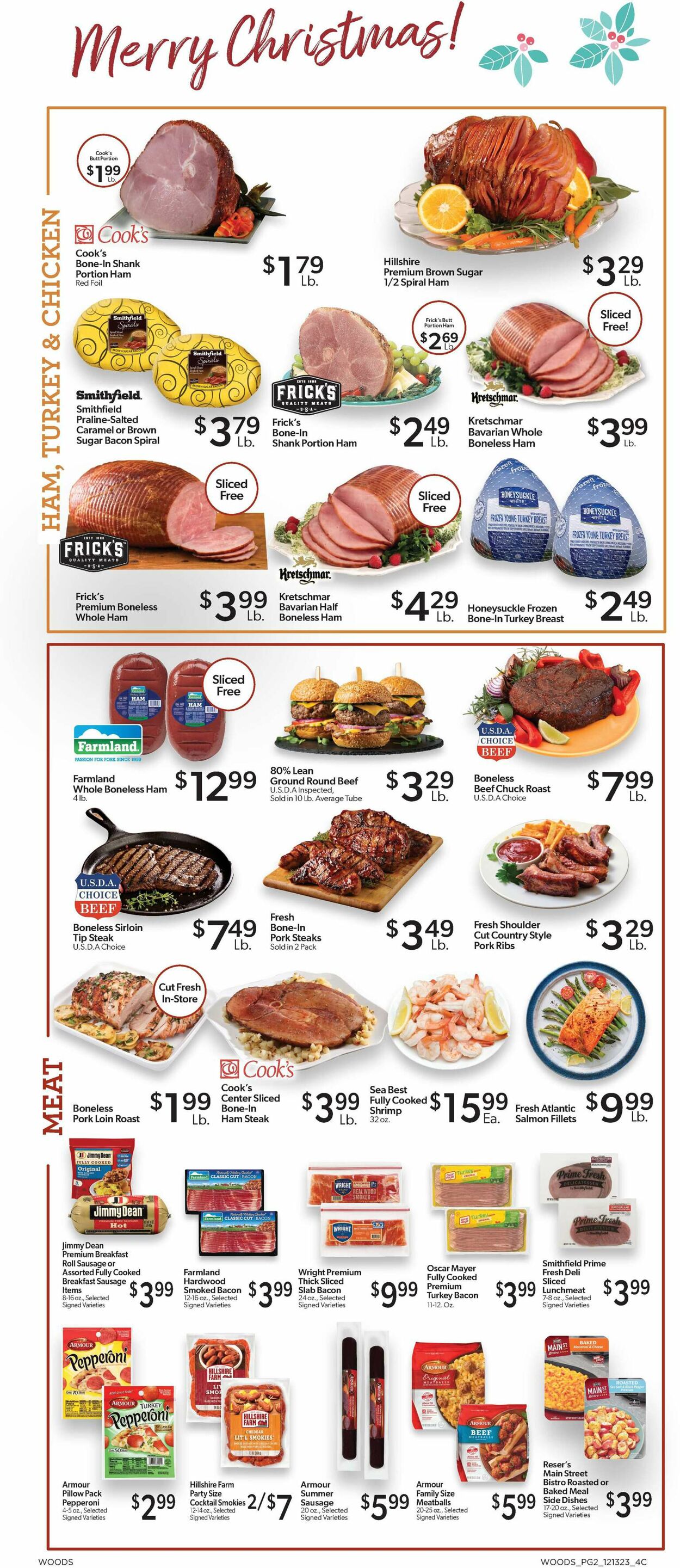 Woods Supermarket Weekly Ad Circular - valid 12/13-12/26/2023 (Page 2)