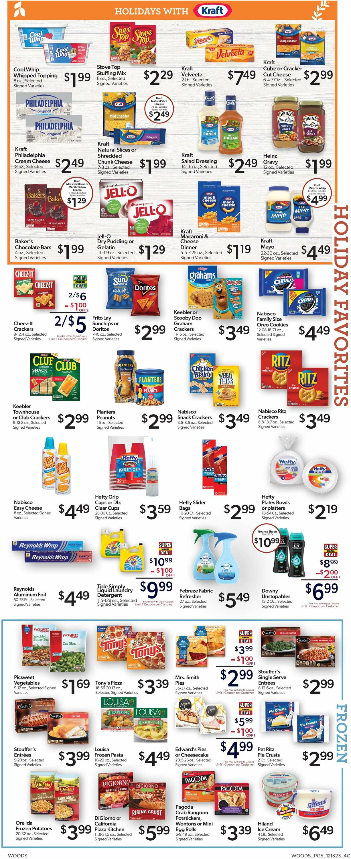 Woods Supermarket Weekly Ad Circular - valid 12/13-12/26/2023 (Page 5)