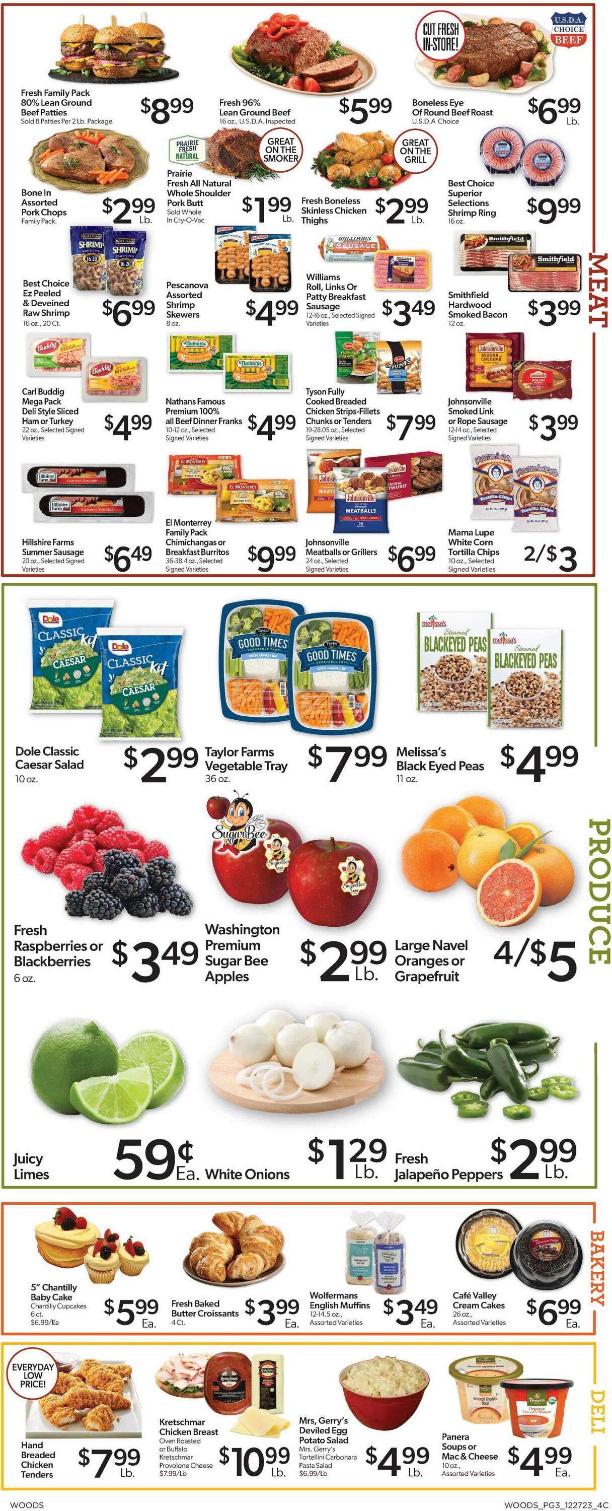 Woods Supermarket Weekly Ad Circular - valid 12/27-01/02/2024 (Page 3)