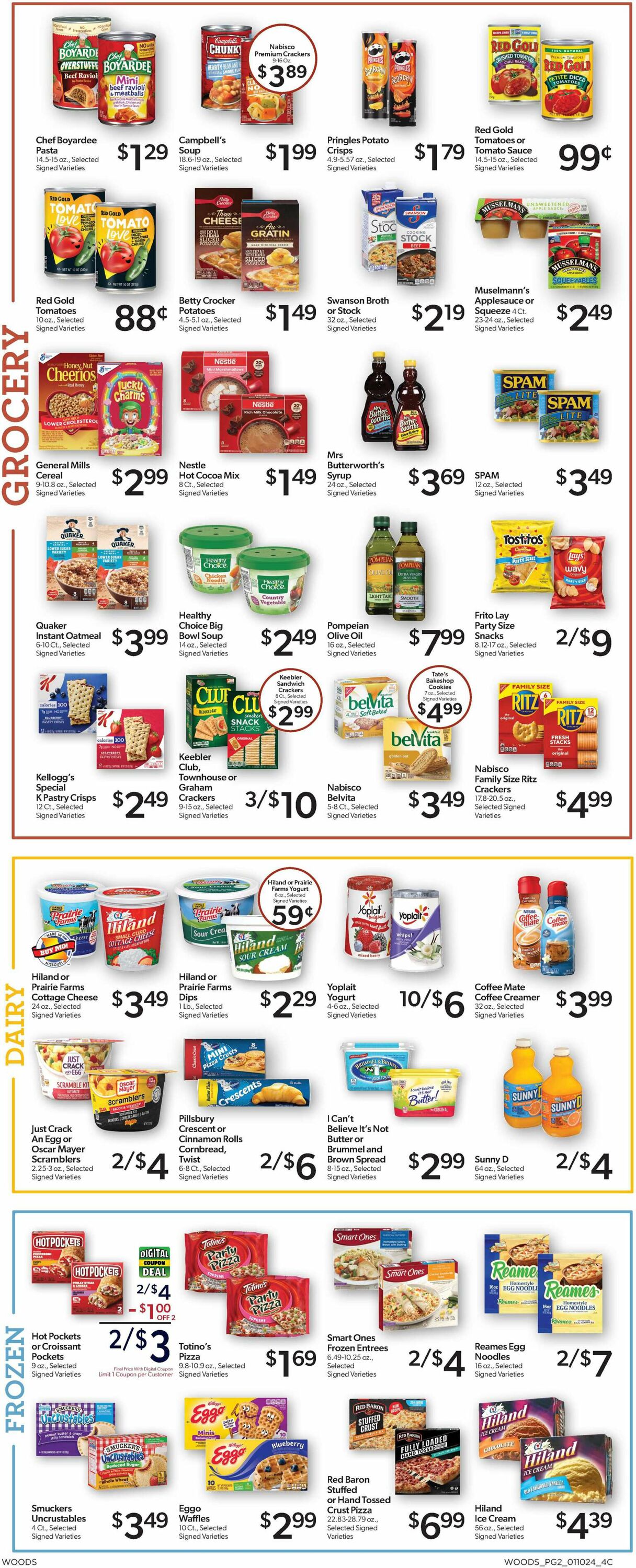 Woods Supermarket Weekly Ad Circular - valid 01/10-01/16/2024 (Page 2)