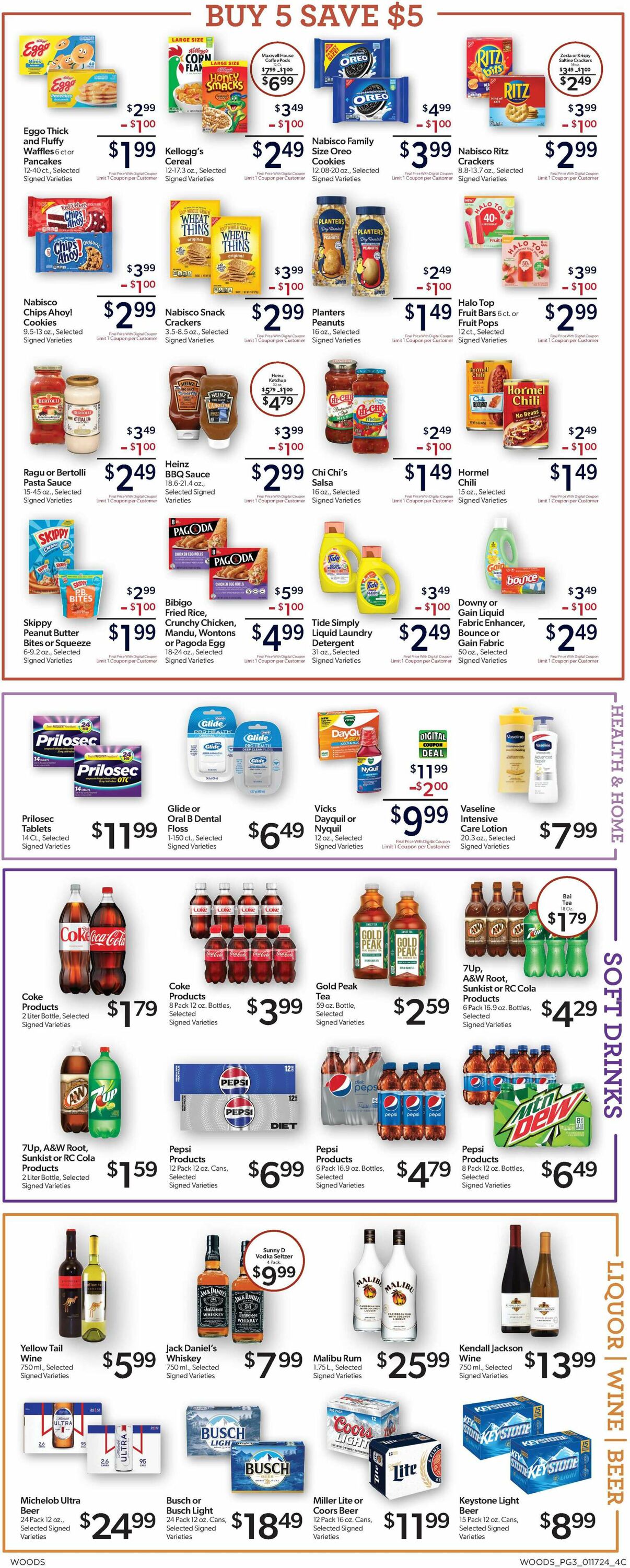 Woods Supermarket Weekly Ad Circular - valid 01/17-01/23/2024 (Page 3)