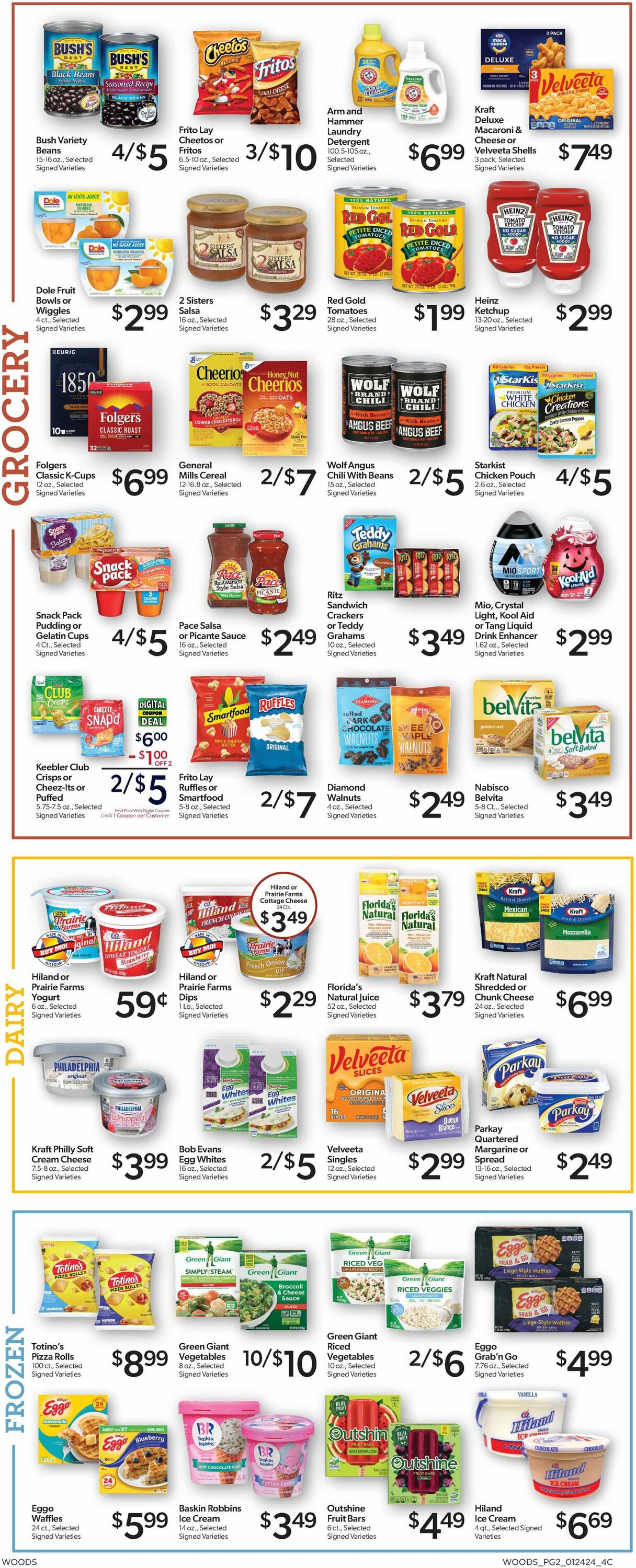 Woods Supermarket Weekly Ad Circular - valid 01/24-01/30/2024 (Page 2)