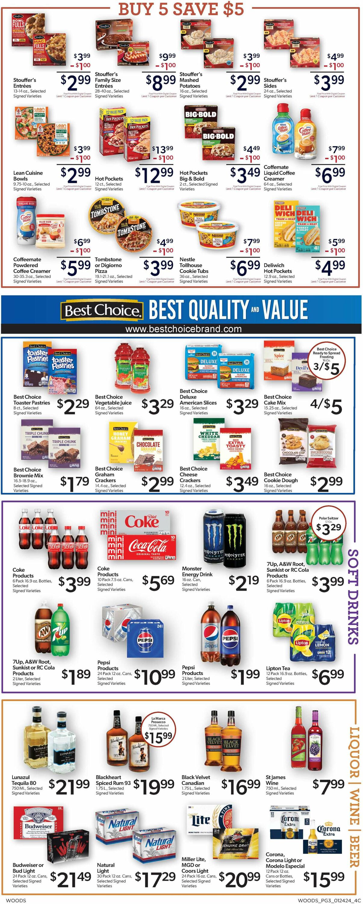 Woods Supermarket Weekly Ad Circular - valid 01/24-01/30/2024 (Page 3)