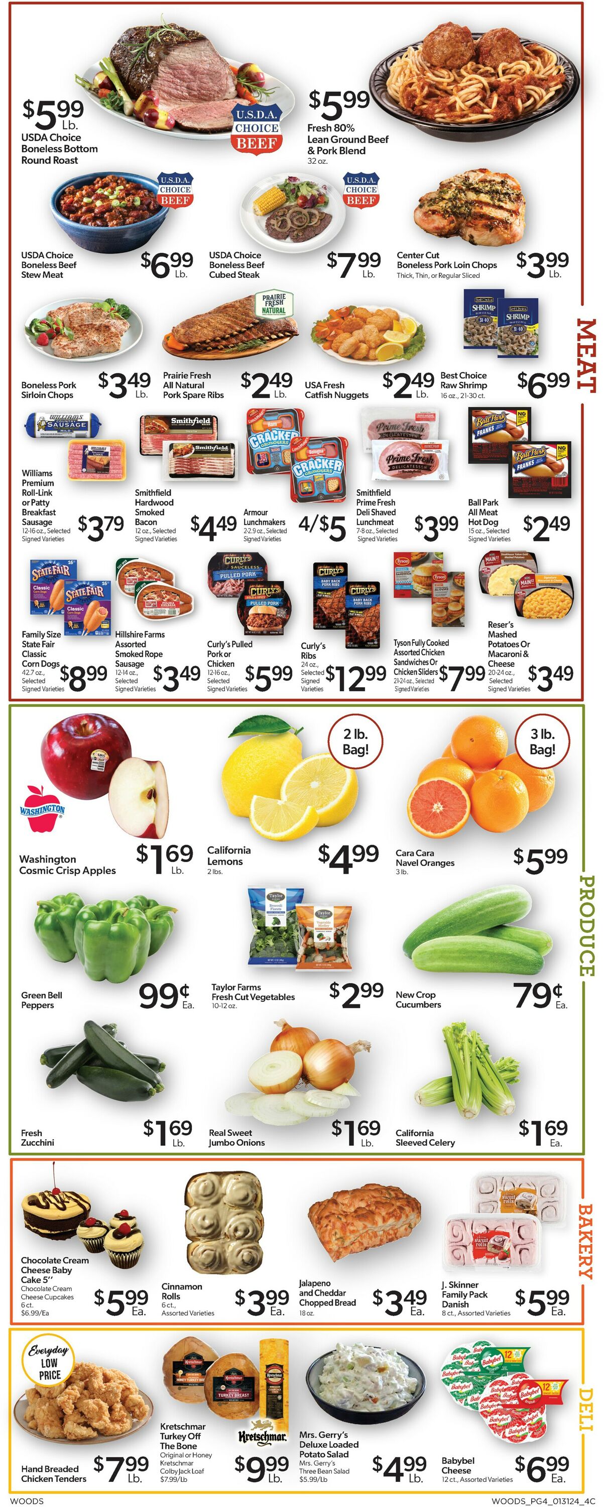 Woods Supermarket Weekly Ad Circular - valid 01/31-02/06/2024 (Page 4)