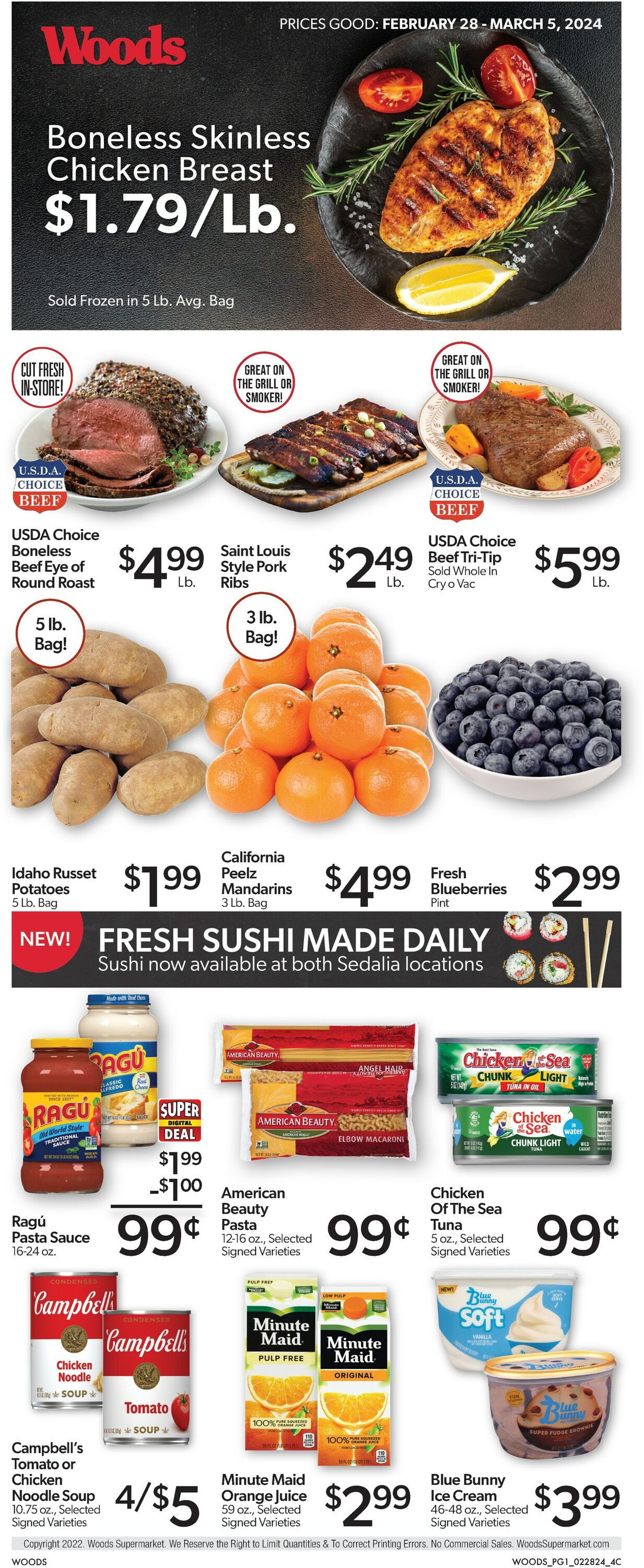 Woods Supermarket Weekly Ad Circular - valid 02/28-03/05/2024