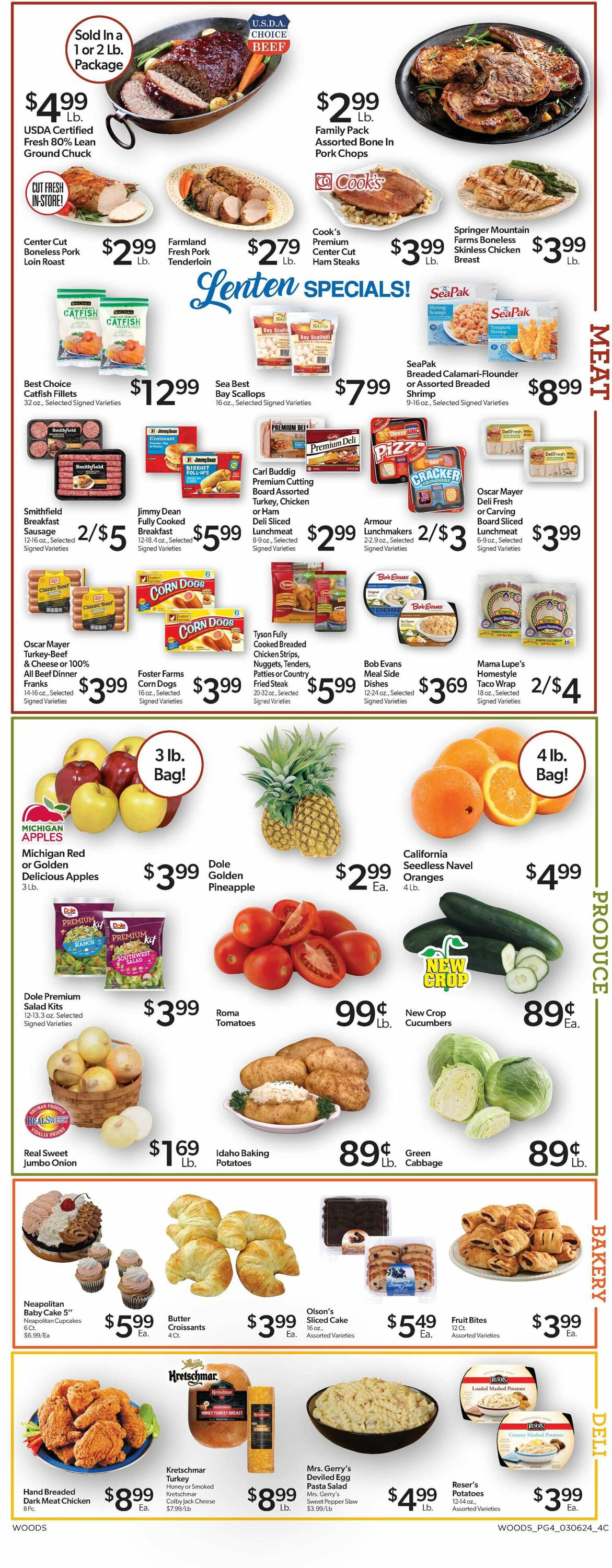 Woods Supermarket Weekly Ad Circular - valid 03/06-03/12/2024 (Page 4)
