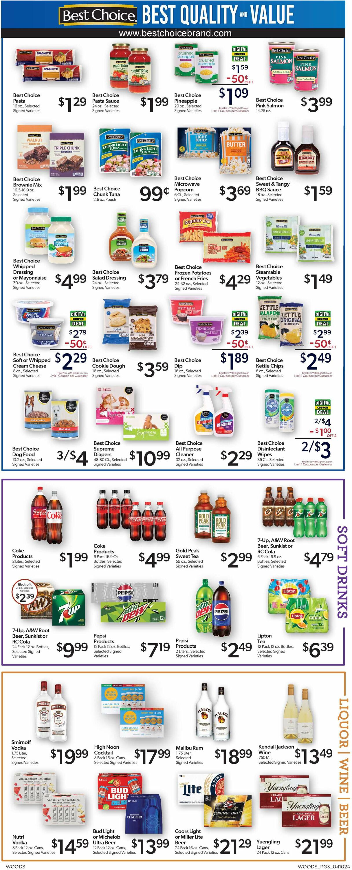 Woods Supermarket Weekly Ad Circular - valid 04/10-04/16/2024 (Page 3)