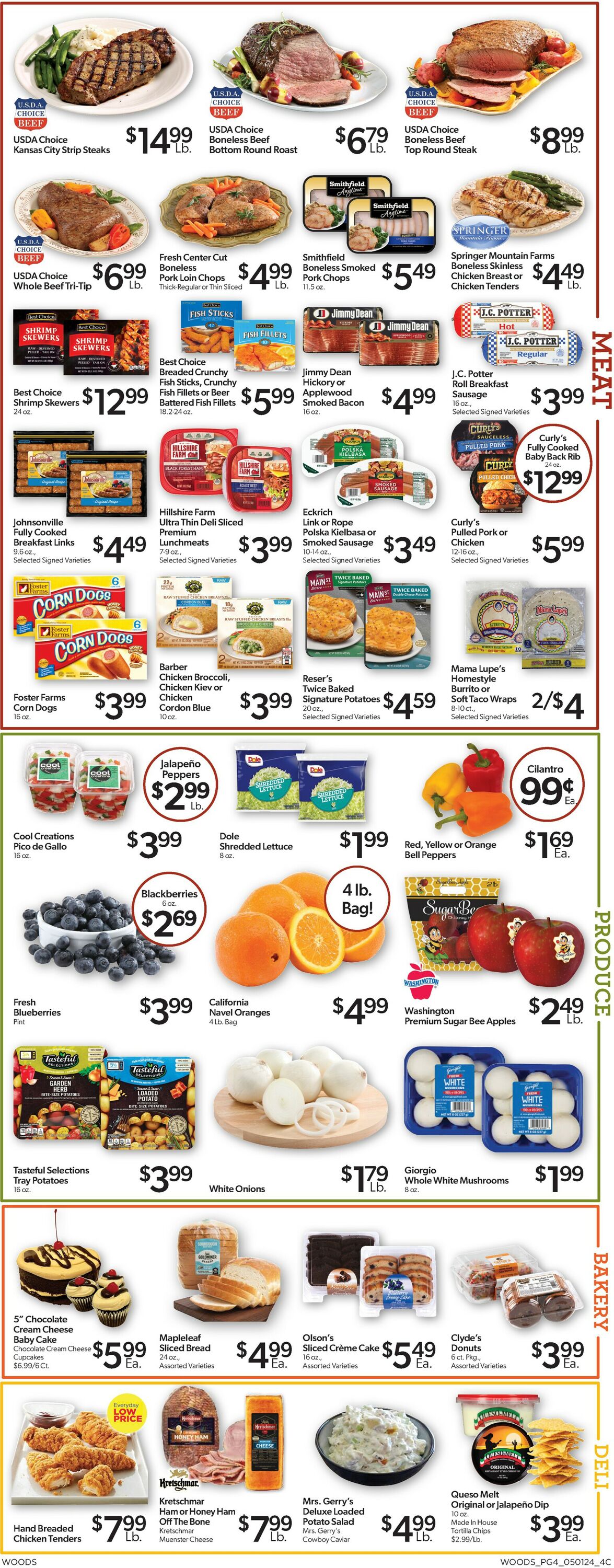 Woods Supermarket Weekly Ad Circular - valid 05/01-05/07/2024 (Page 4)