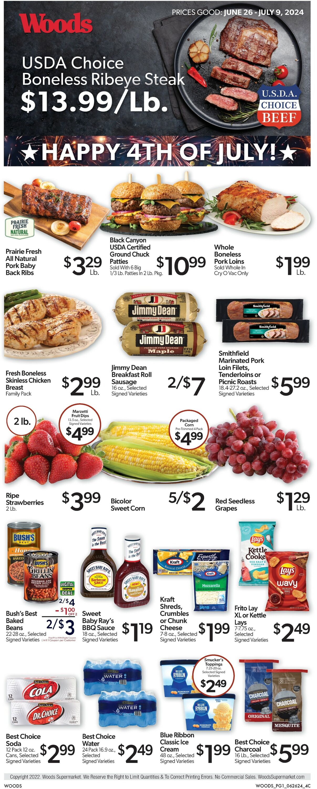 Woods Supermarket Weekly Ad Circular - valid 06/26-07/09/2024