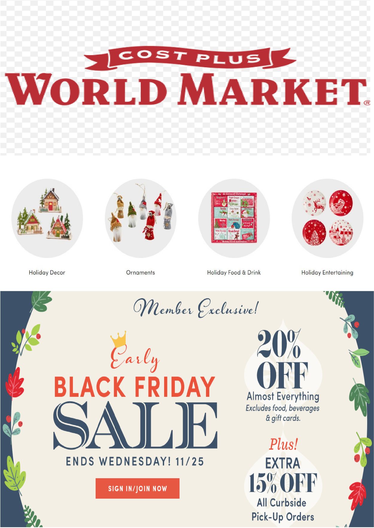 World Market Black Friday Sale 2020 Weekly Ad Circular - valid 11/21-11/27/2020