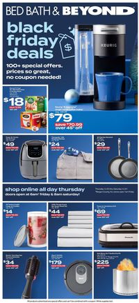 Bed Bath and Beyond BLACK FRIDAY AD 2021