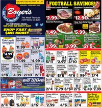 Boyer's Food Markets Game Day 2021