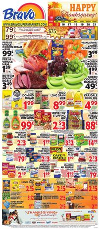 Bravo Supermarkets - Thanksgiving Ad 2019