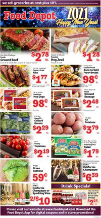 Food Depot New Year's Ad