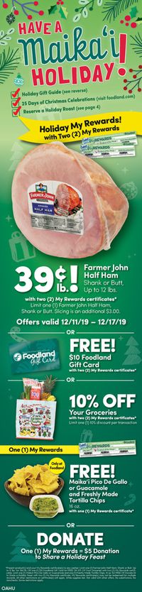 Foodland - Holiday Ad 2019