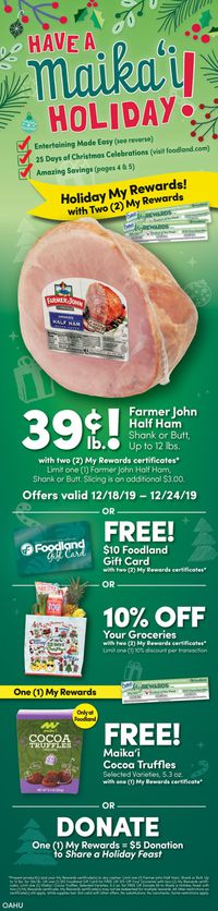 Foodland - Holiday Ad 2019