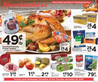 Hornbacher's Thanksgivig ad 2020