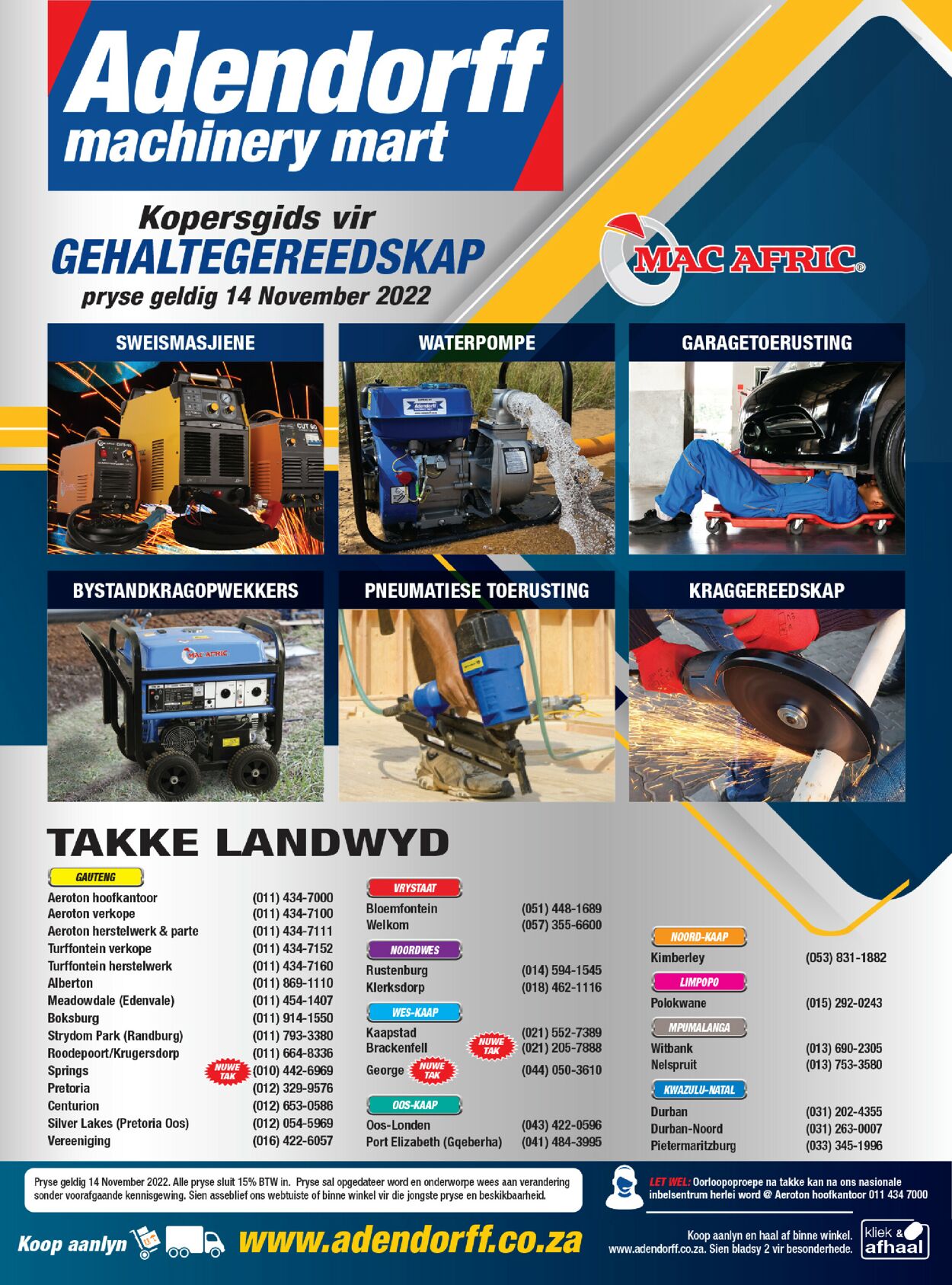 Adendorff Machinery Mart Catalogue - 2022/11/14-2022/11/22