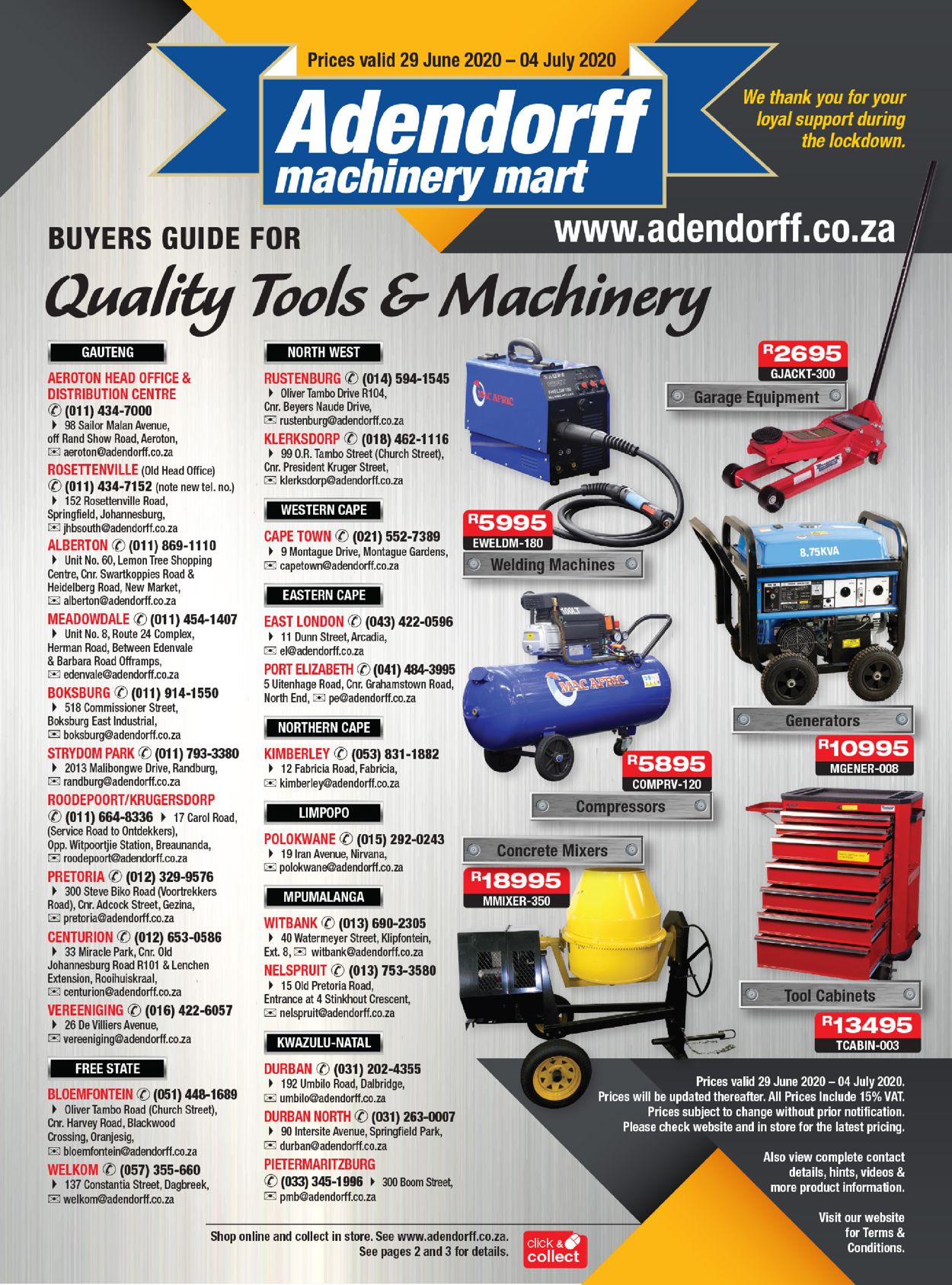 Adendorff Machinery Mart Catalogue - 2020/06/29-2020/07/04