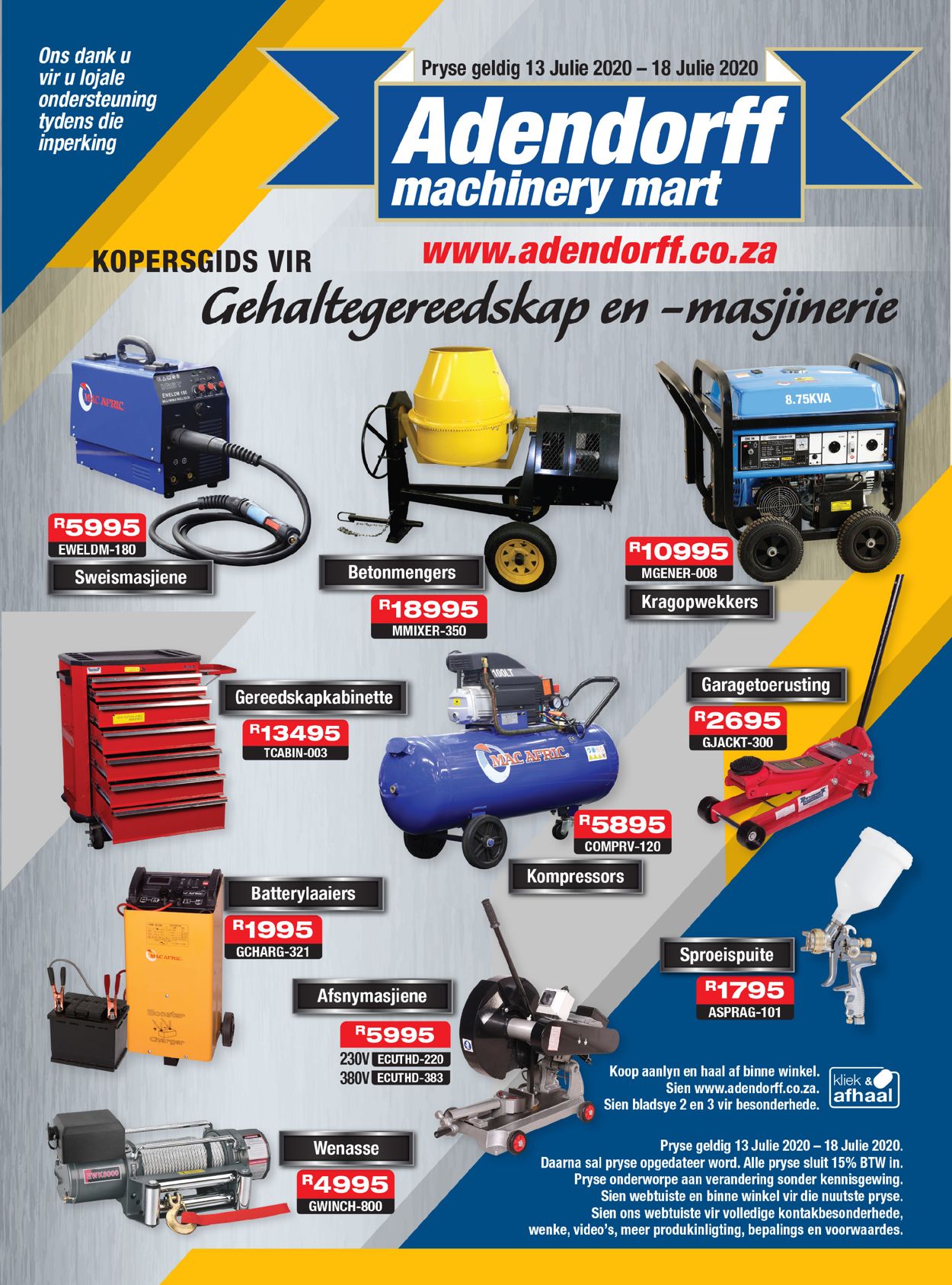 Adendorff Machinery Mart Catalogue - 2020/07/13-2020/07/18