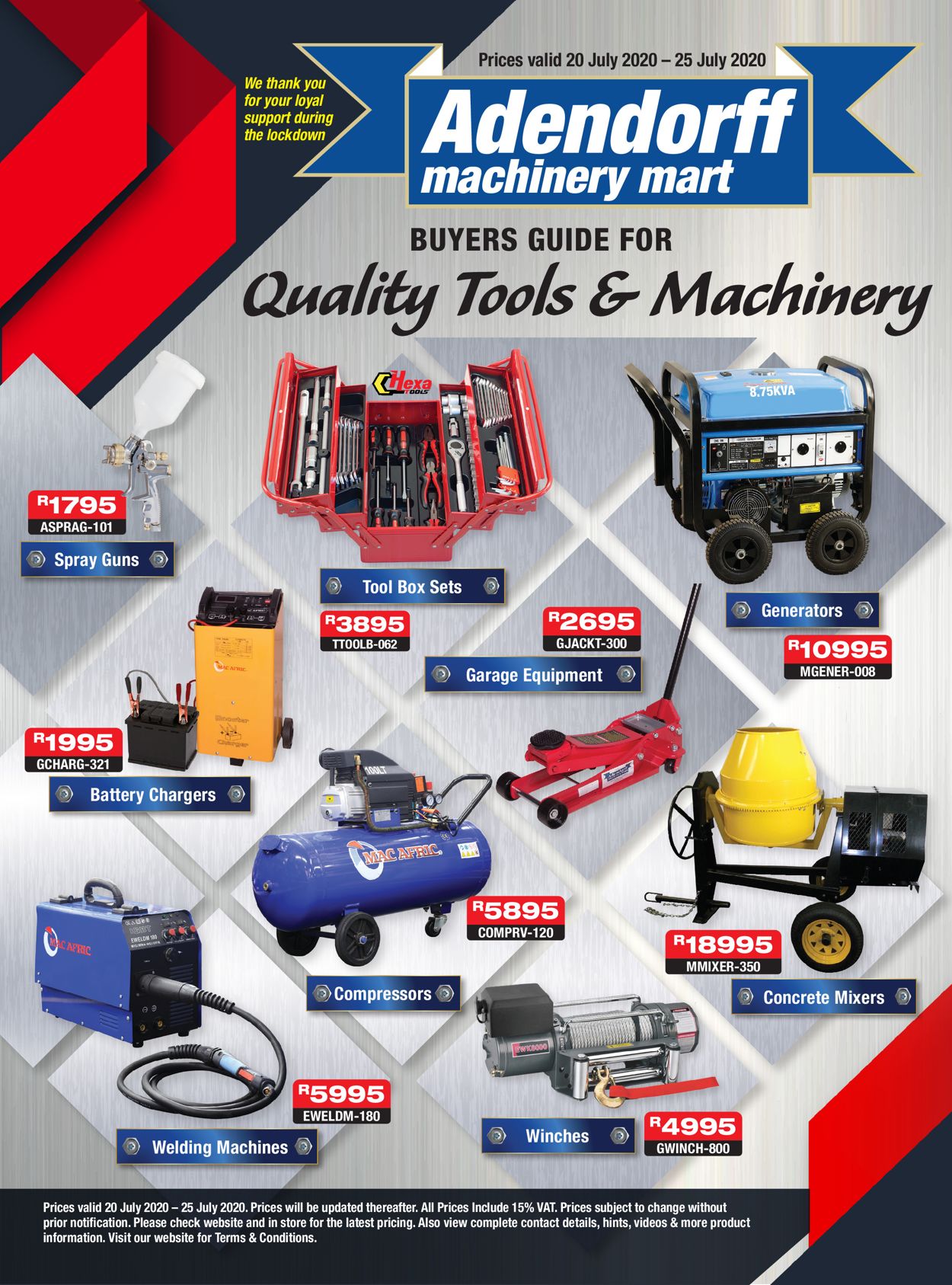 Adendorff Machinery Mart Catalogue - 2020/07/20-2020/07/25
