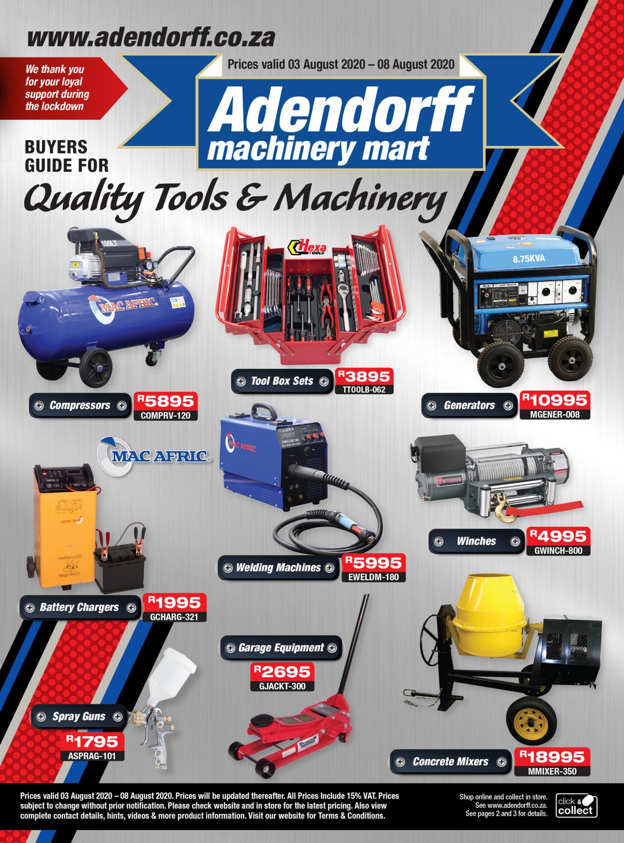 Adendorff Machinery Mart Catalogue - 2020/08/03-2020/08/08