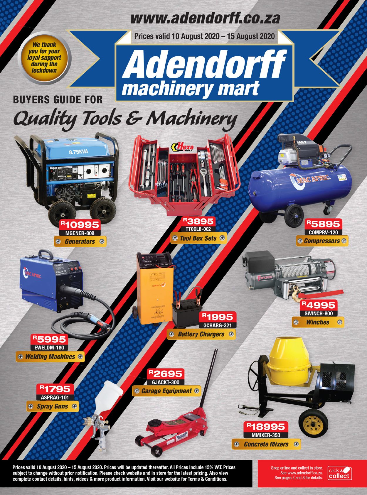 Adendorff Machinery Mart Catalogue - 2020/08/10-2020/08/15