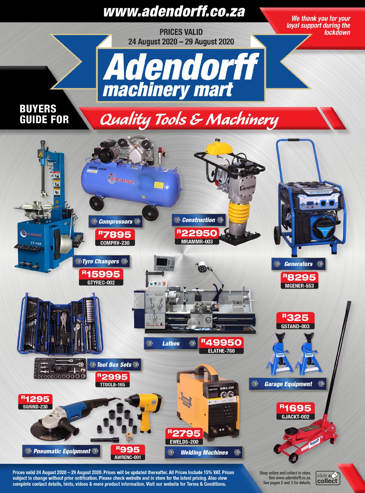 Adendorff Machinery Mart Catalogue - 2020/08/24-2020/08/29