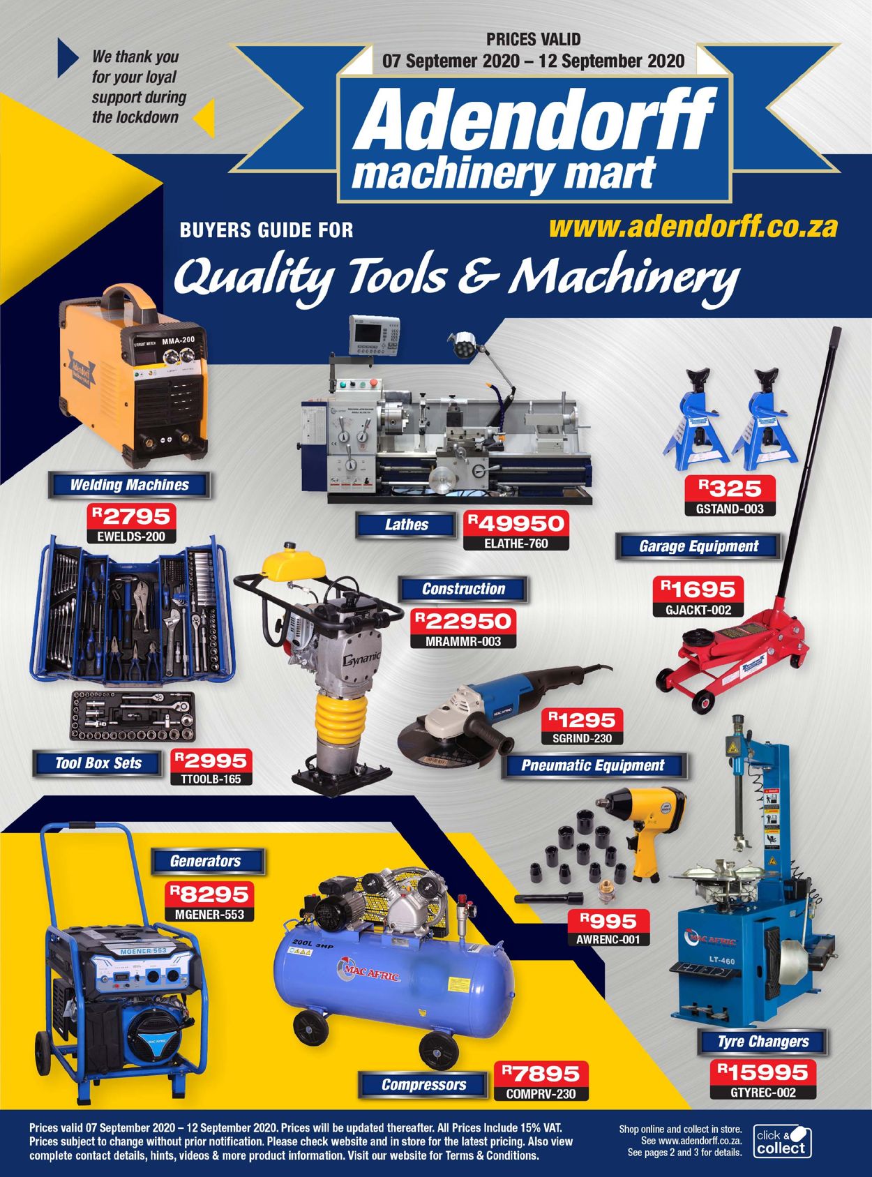 Adendorff Machinery Mart Catalogue - 2020/09/07-2020/09/12