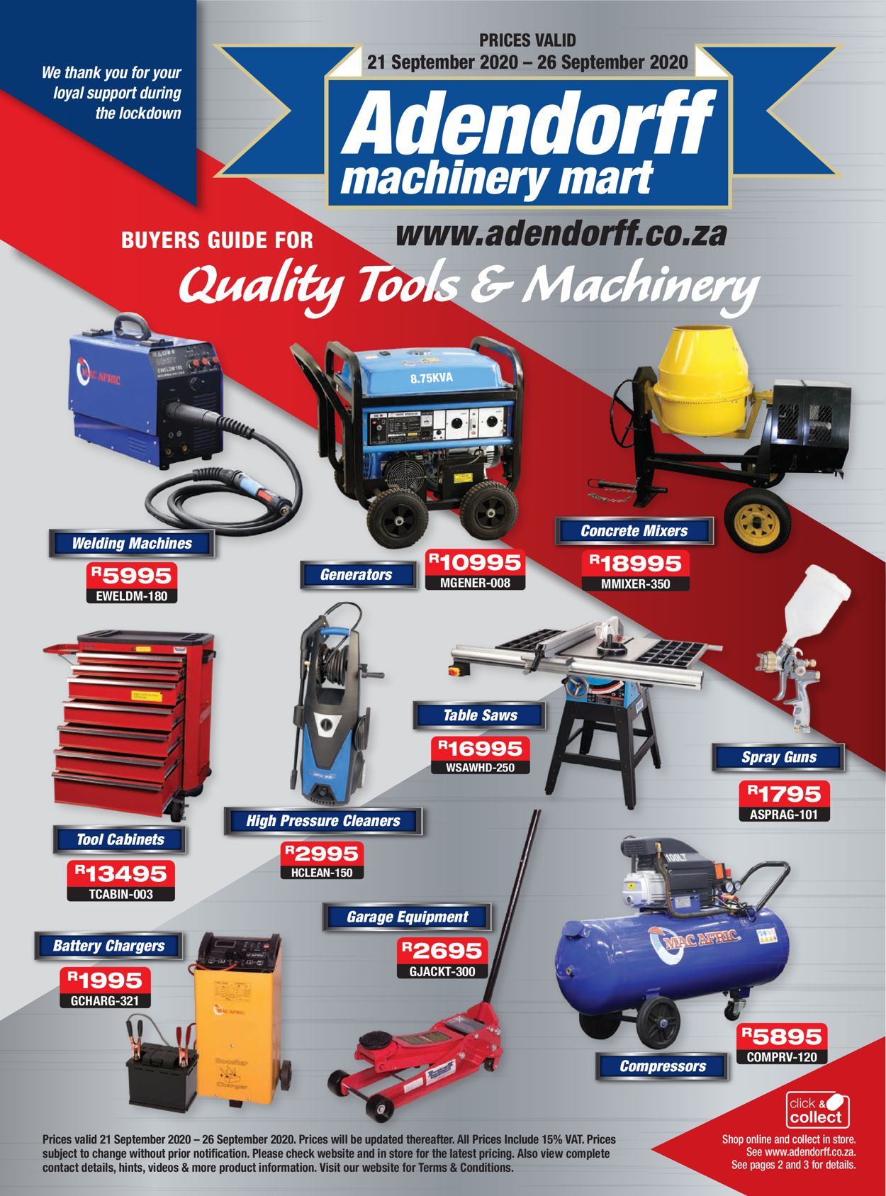 Adendorff Machinery Mart Catalogue - 2020/09/21-2020/09/26