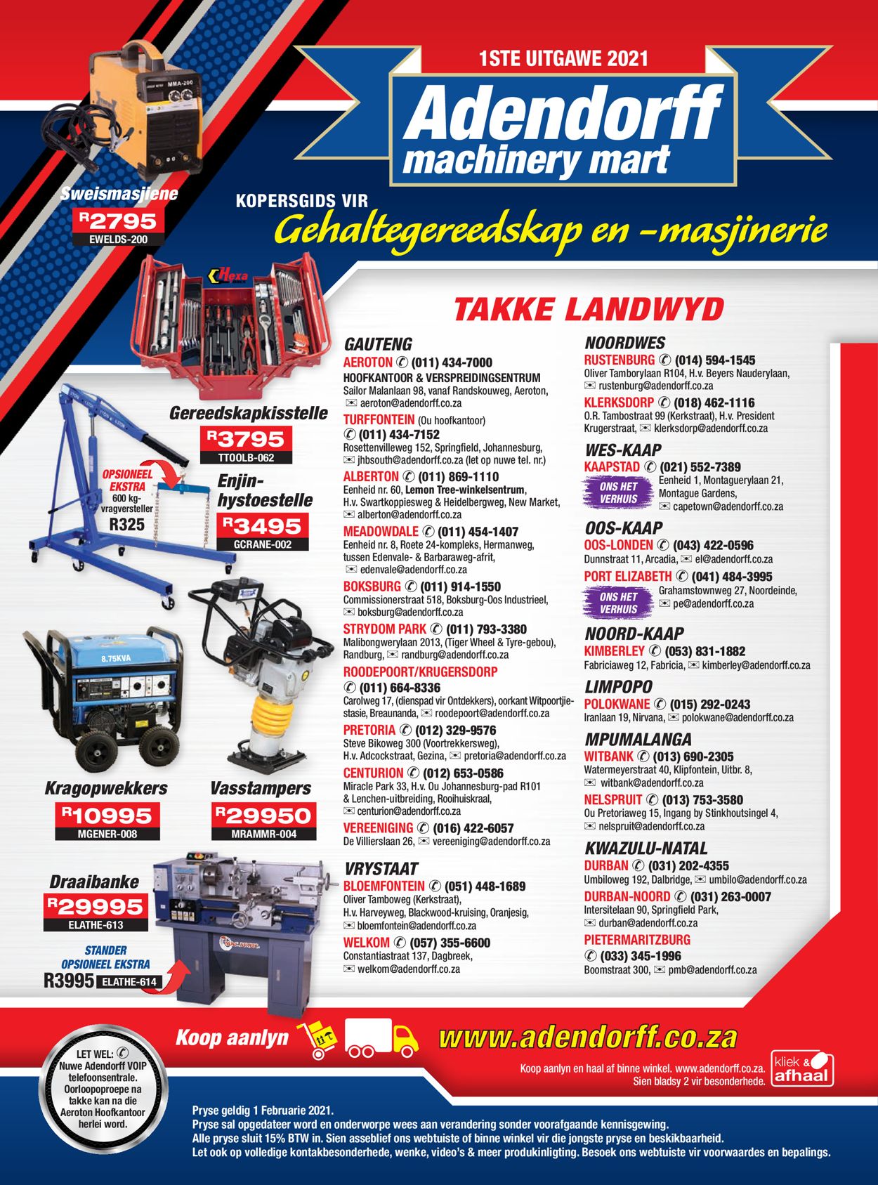 Adendorff Machinery Mart Catalogue - 2021/01/14-2021/01/20