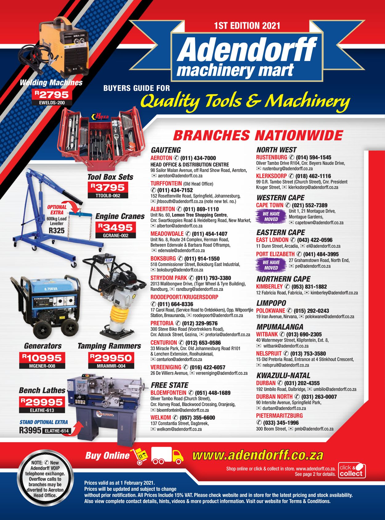 Adendorff Machinery Mart Catalogue - 2021/02/01-2021/03/01