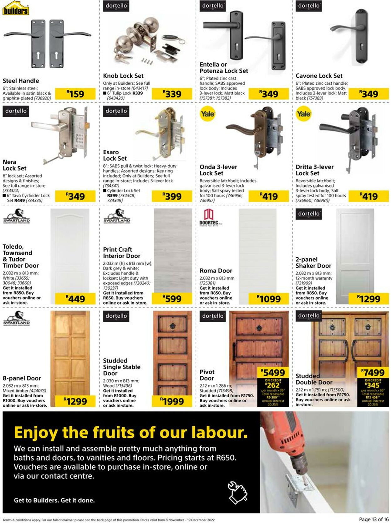 Builders Warehouse Catalogue - 2022/11/08-2022/12/19 (Page 13)