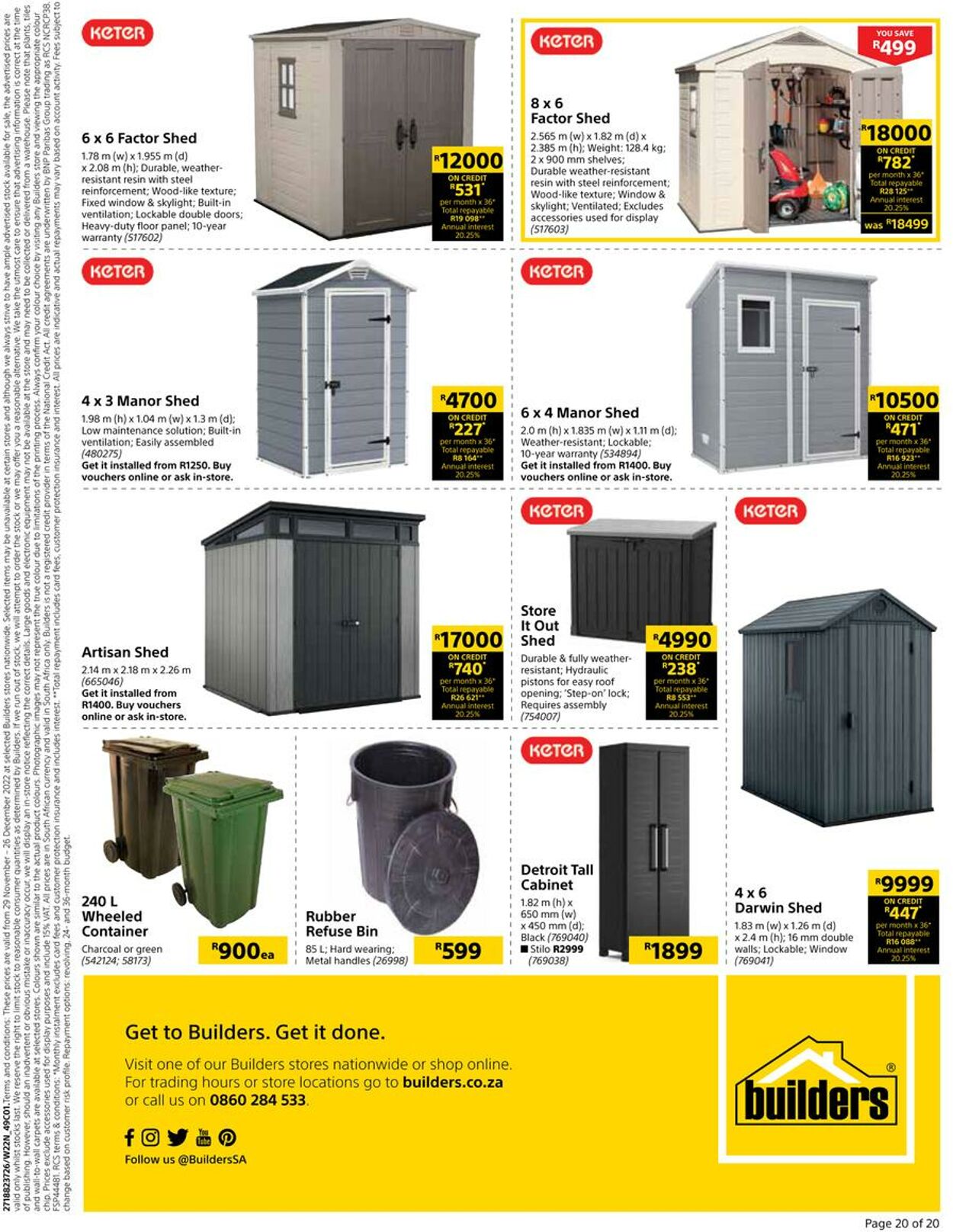 Builders Warehouse Catalogue - 2022/11/29-2022/12/26 (Page 20)