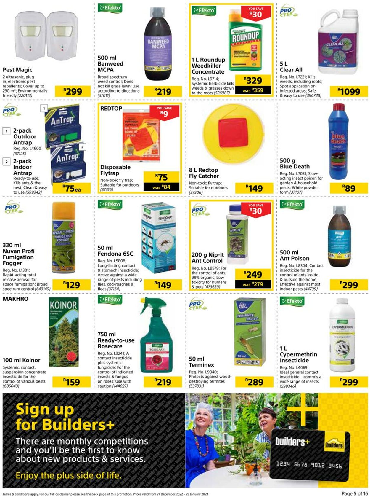 Builders Warehouse Catalogue - 2022/12/27-2023/01/23 (Page 5)