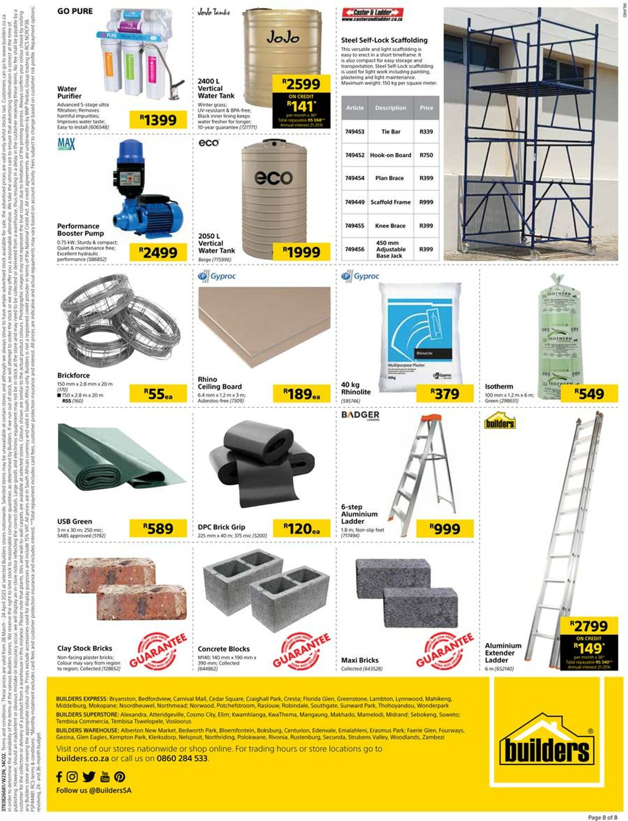 Builders Warehouse Catalogue - 2023/03/28-2023/04/24 (Page 8)