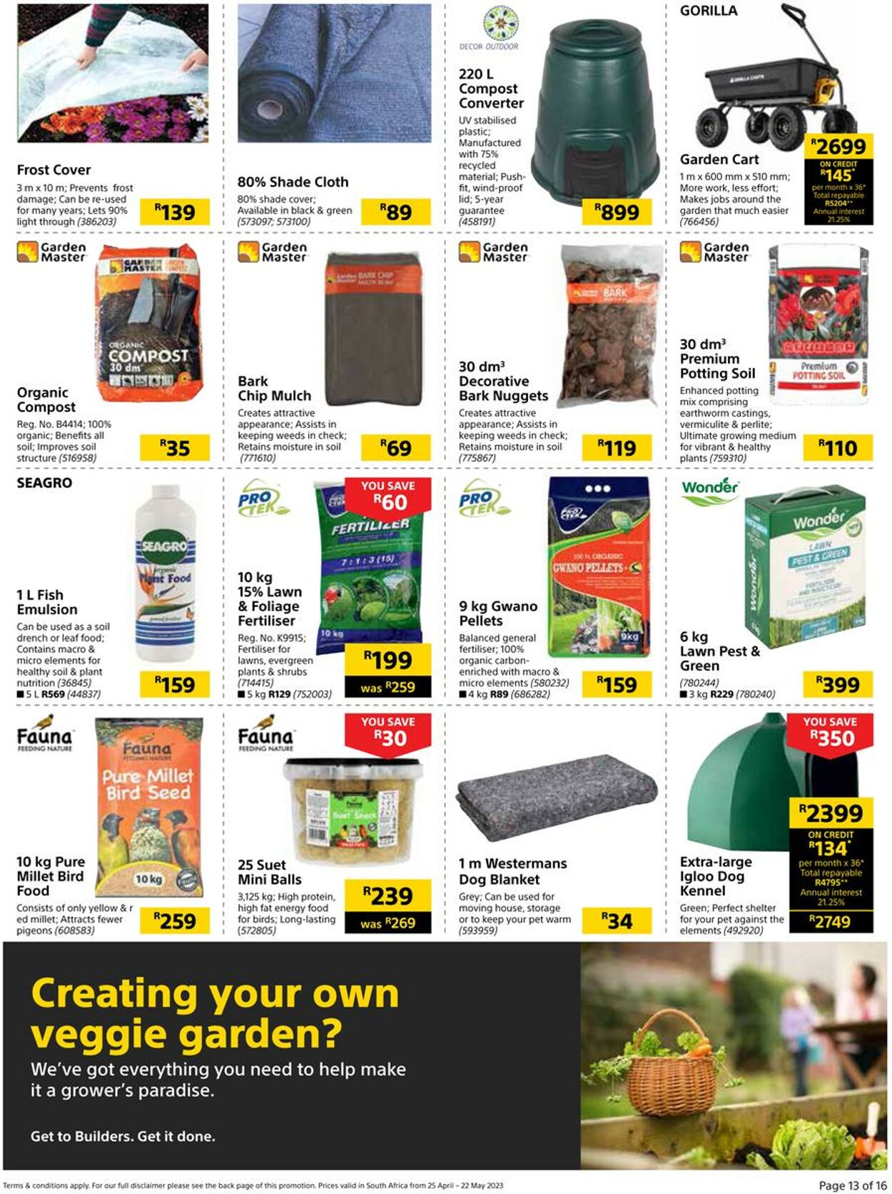 Builders Warehouse Catalogue - 2023/04/25-2023/05/22 (Page 13)