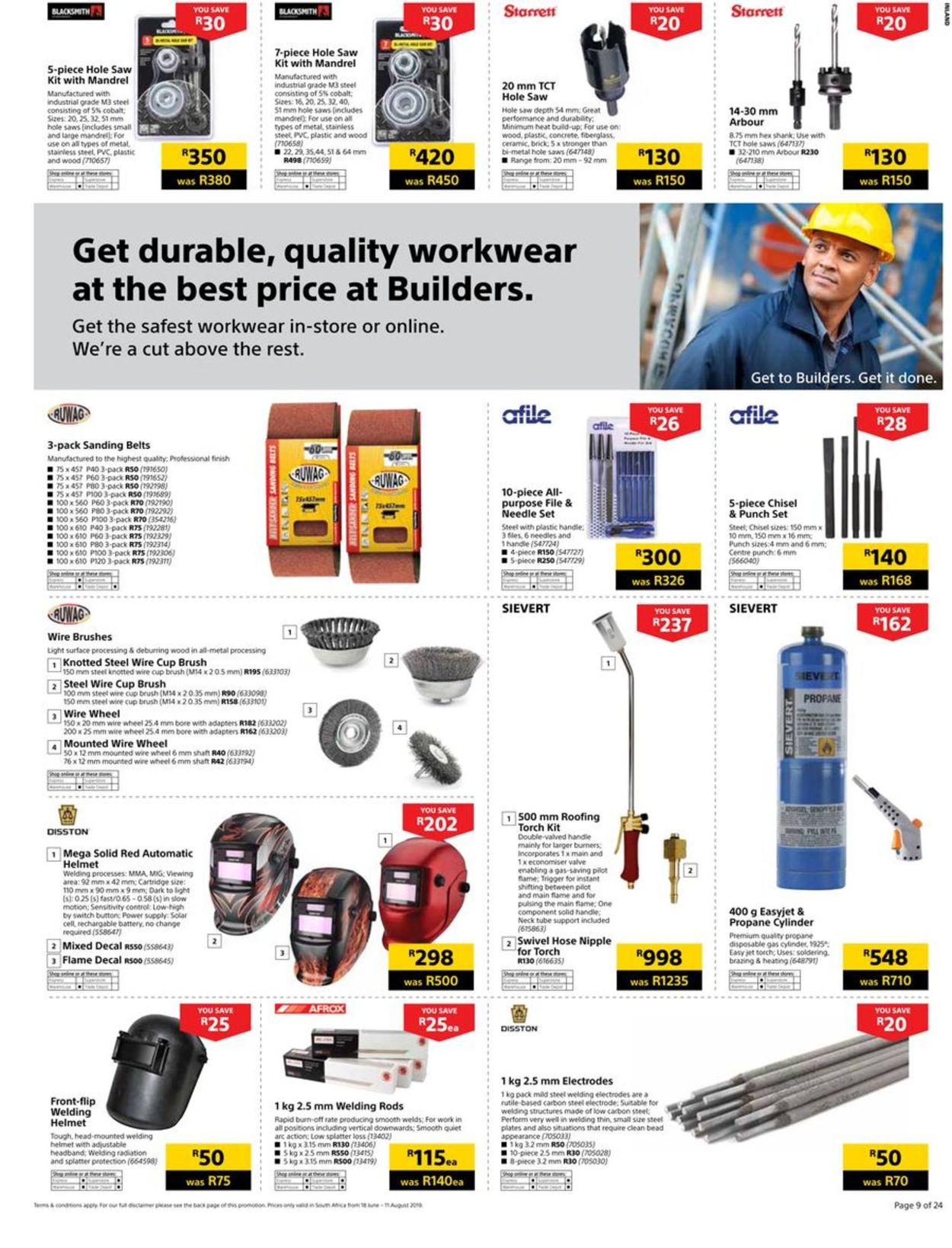 Builders Warehouse Catalogue - 2019/06/18-2019/08/11 (Page 9)