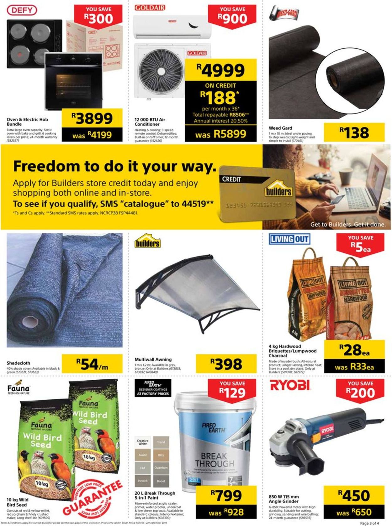 Builders Warehouse Catalogue - 2019/09/10-2019/09/22 (Page 3)