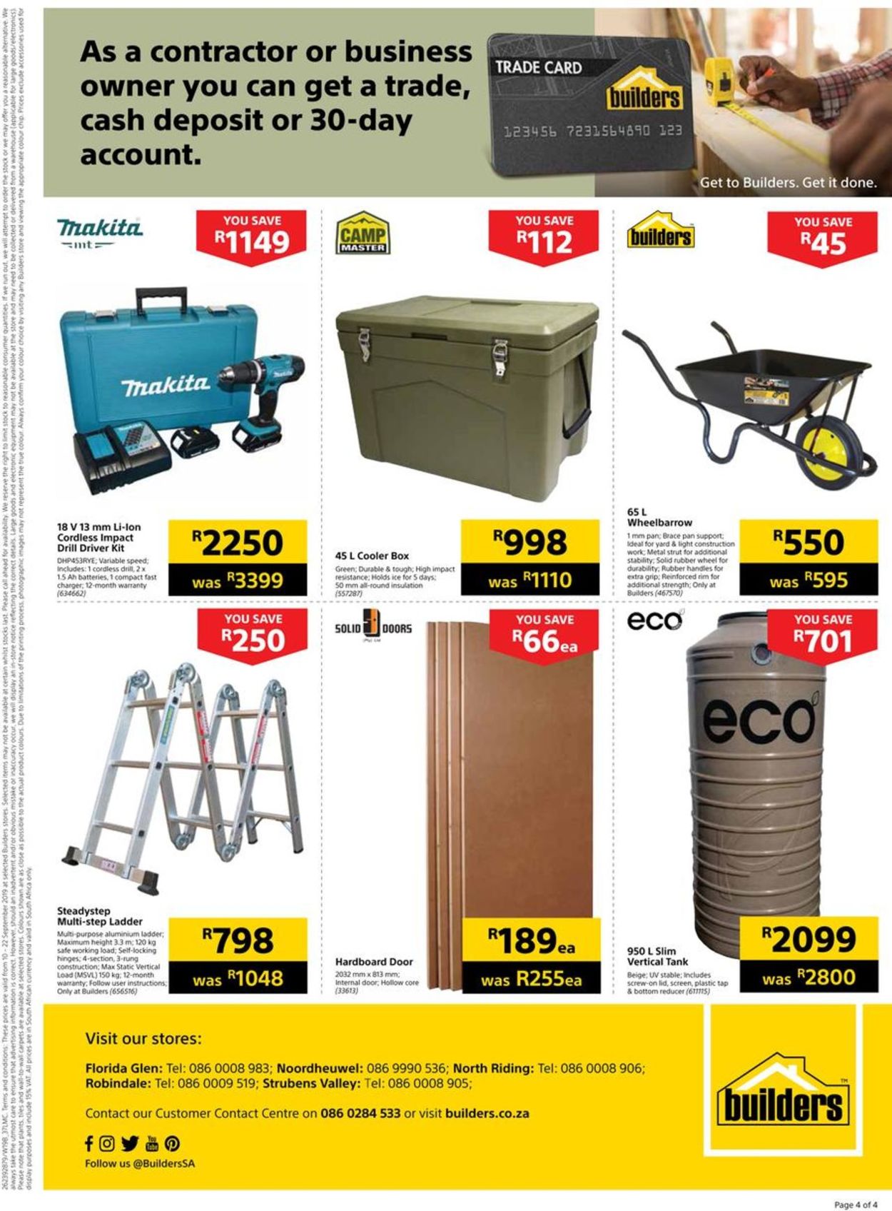 Builders Warehouse Catalogue - 2019/09/10-2019/09/22 (Page 4)