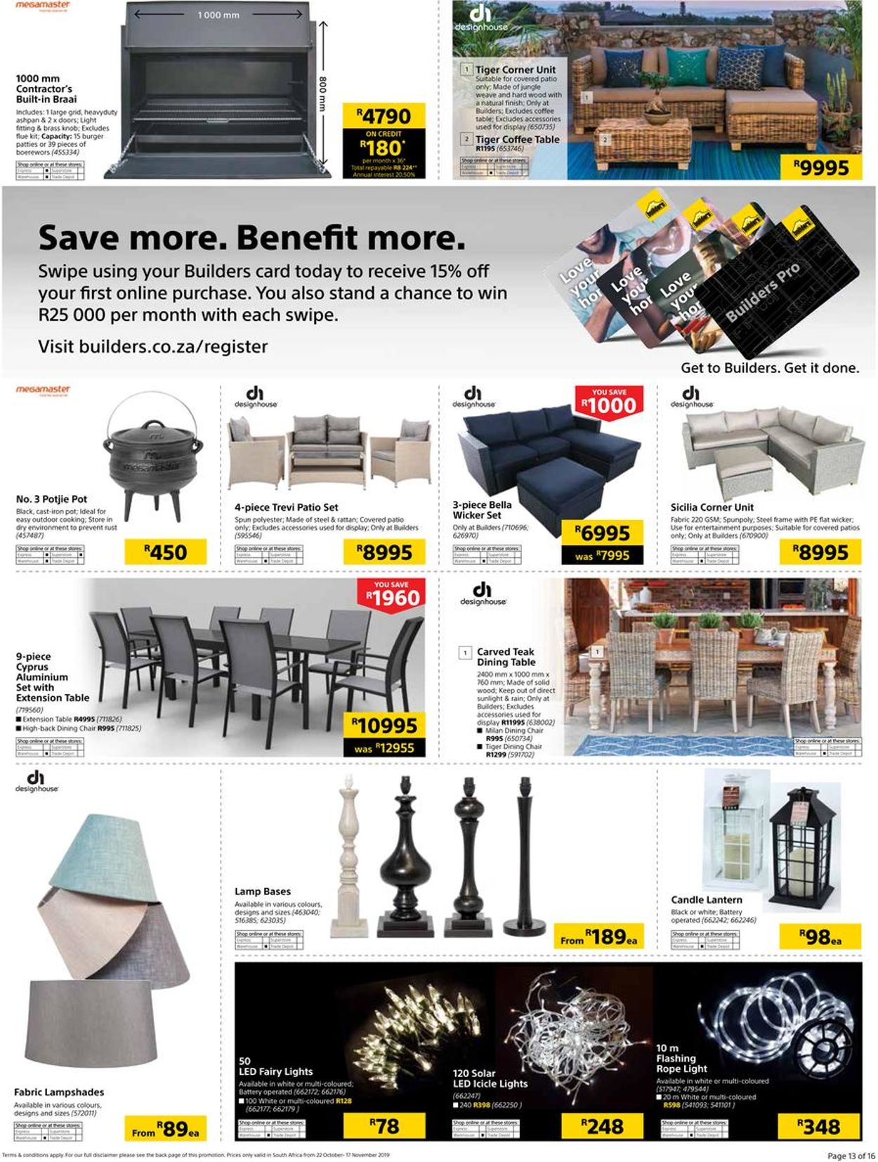 Builders Warehouse Catalogue - 2019/10/22-2019/11/17 (Page 30)