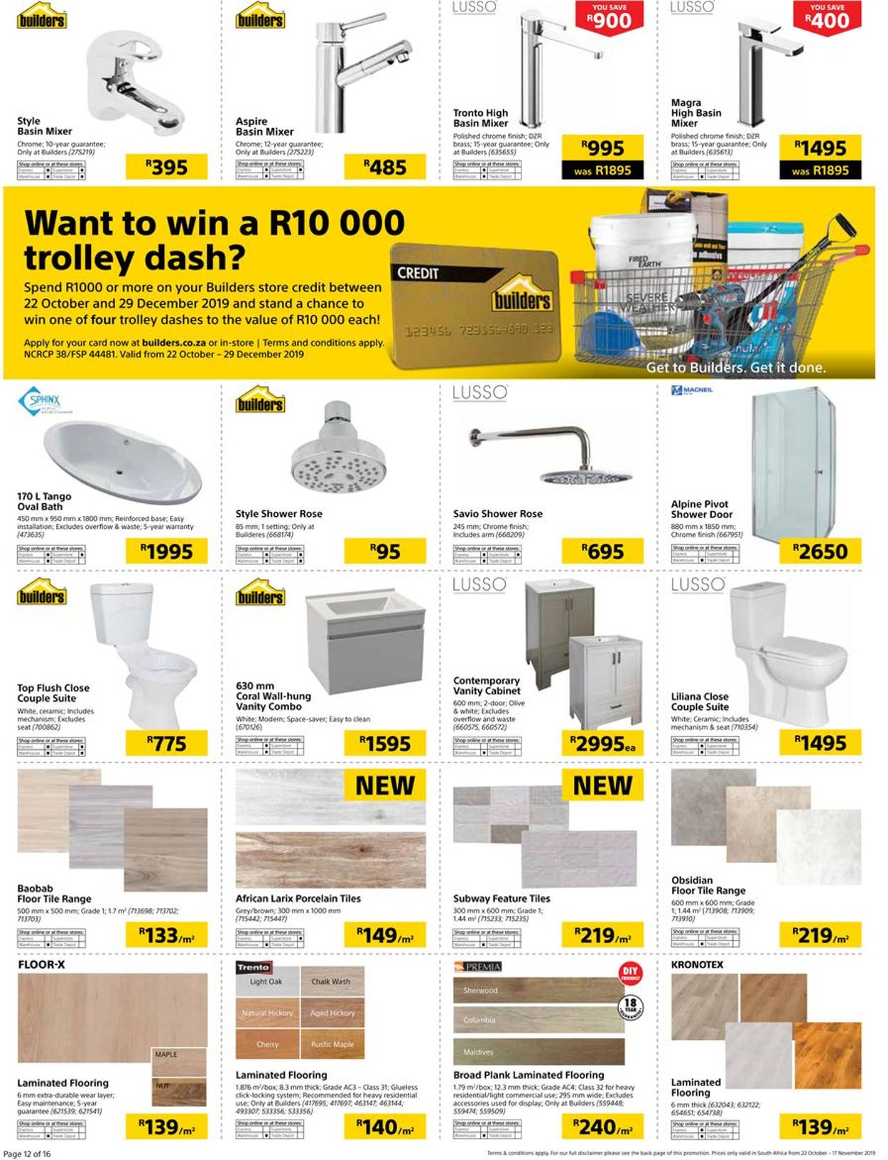 Builders Warehouse Catalogue - 2019/10/22-2019/11/17 (Page 61)