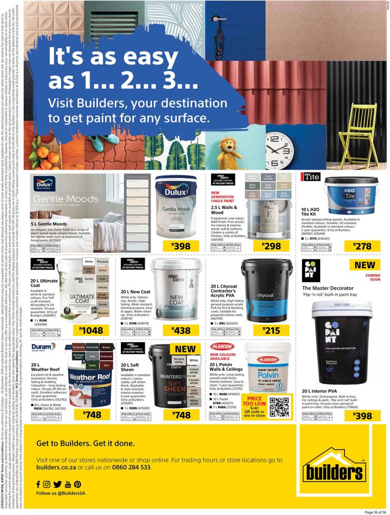 Builders Warehouse Catalogue - 2019/10/22-2019/12/24 (Page 16)