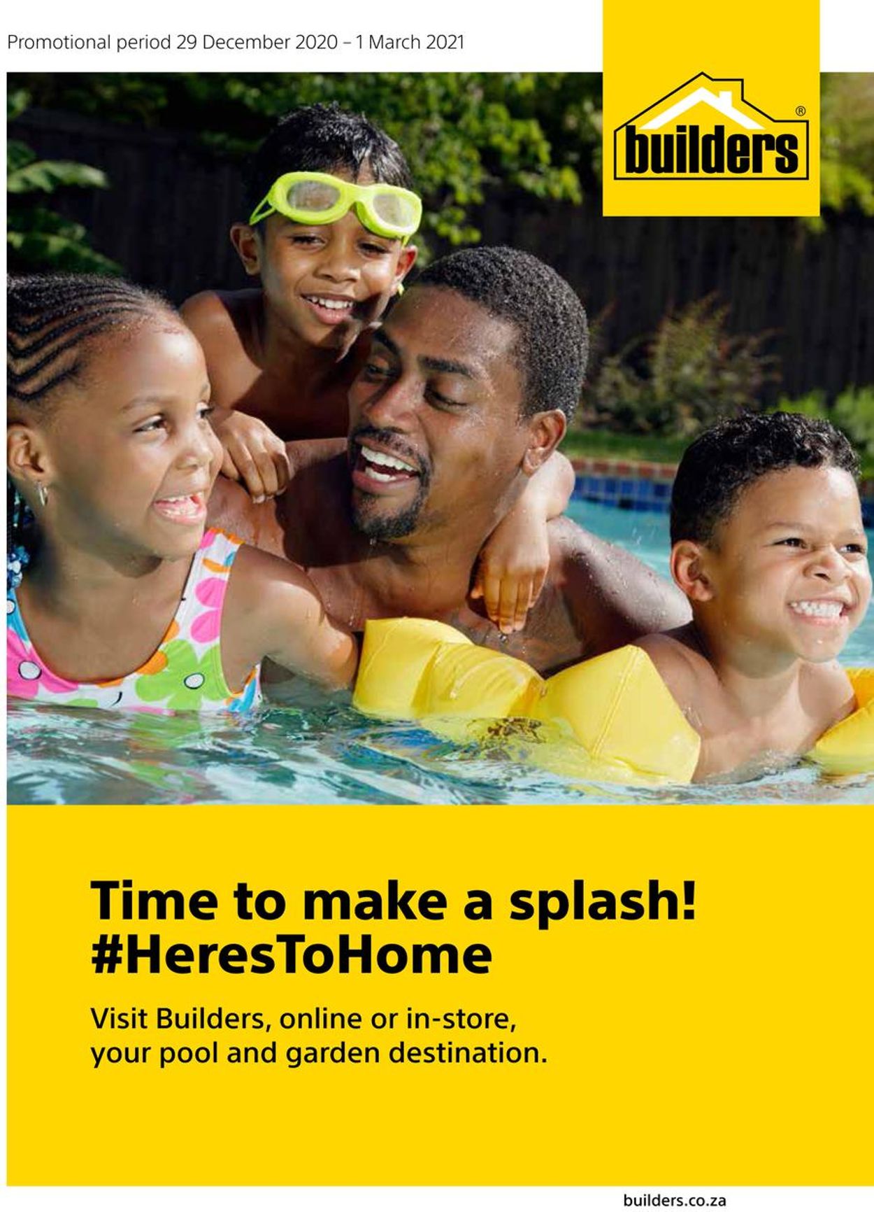 Builders Warehouse Time To Make A Splash Catalogue - 2020/12/29-2021/03/01