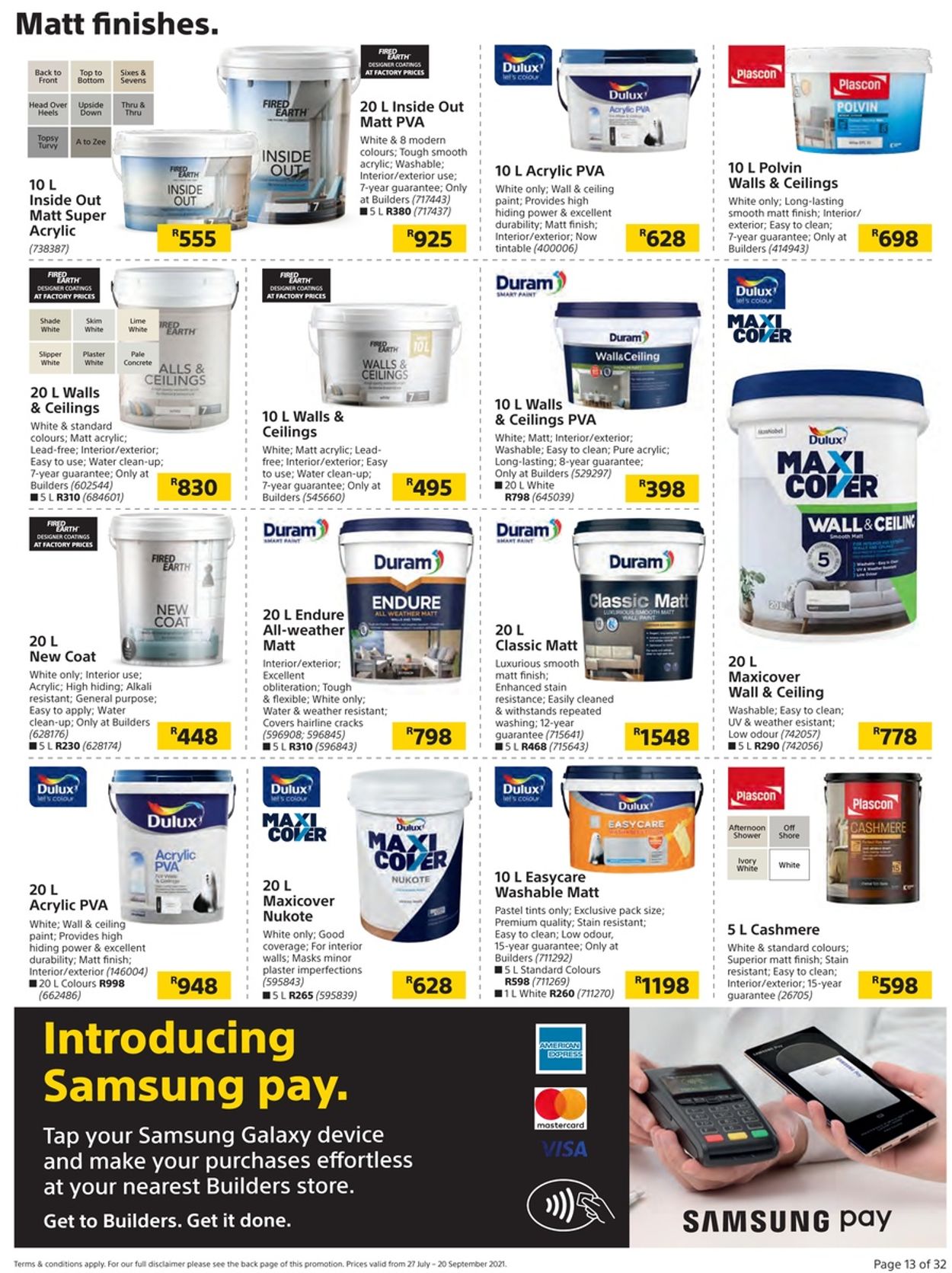 Builders Warehouse Catalogue - 2021/07/27-2021/09/20 (Page 13)