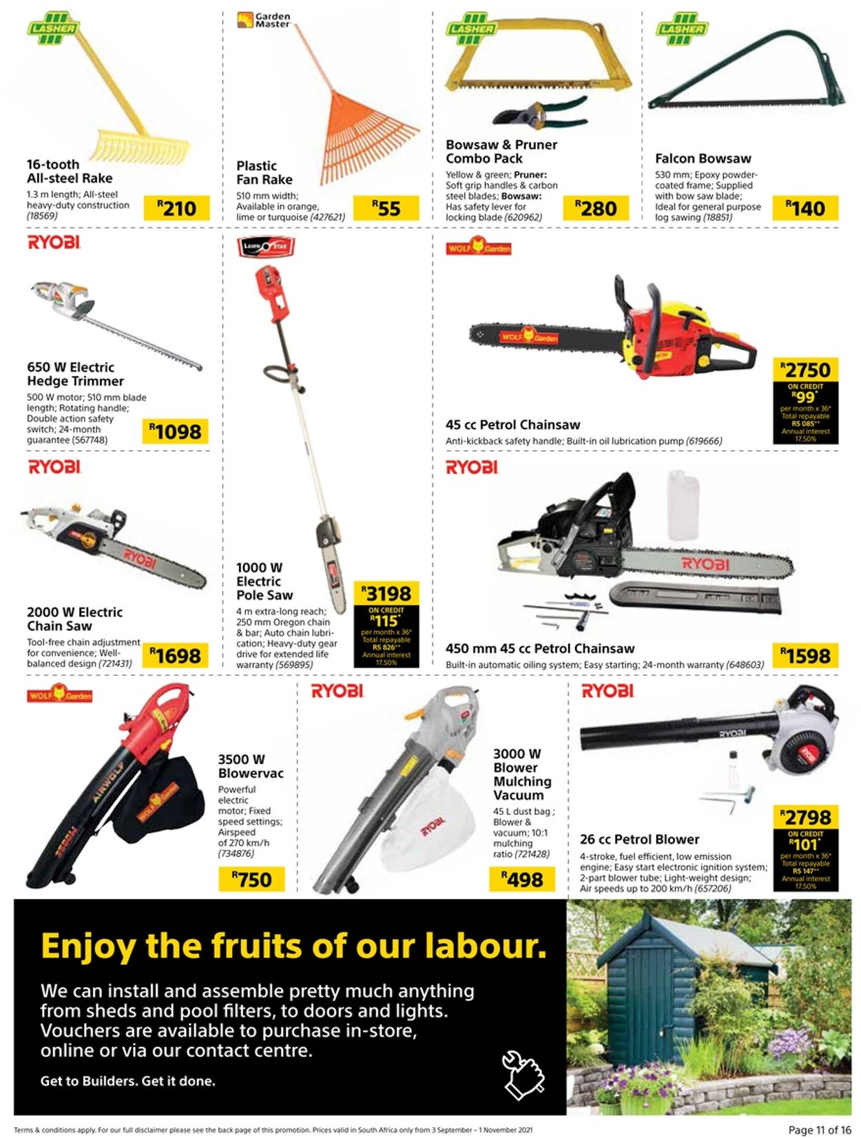 Builders Warehouse Catalogue - 2021/09/03-2021/11/01 (Page 11)