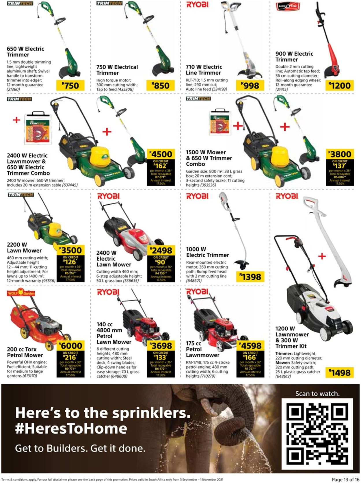 Builders Warehouse Catalogue - 2021/09/03-2021/11/01 (Page 13)