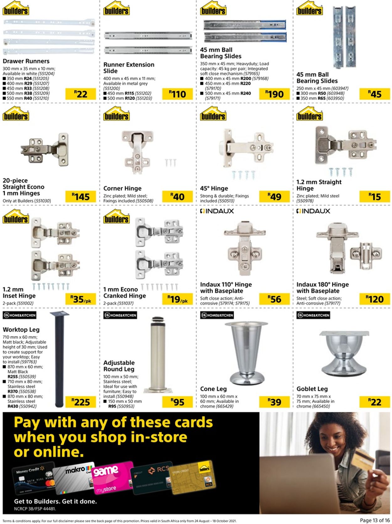Builders Warehouse Catalogue - 2021/08/24-2021/10/18 (Page 13)
