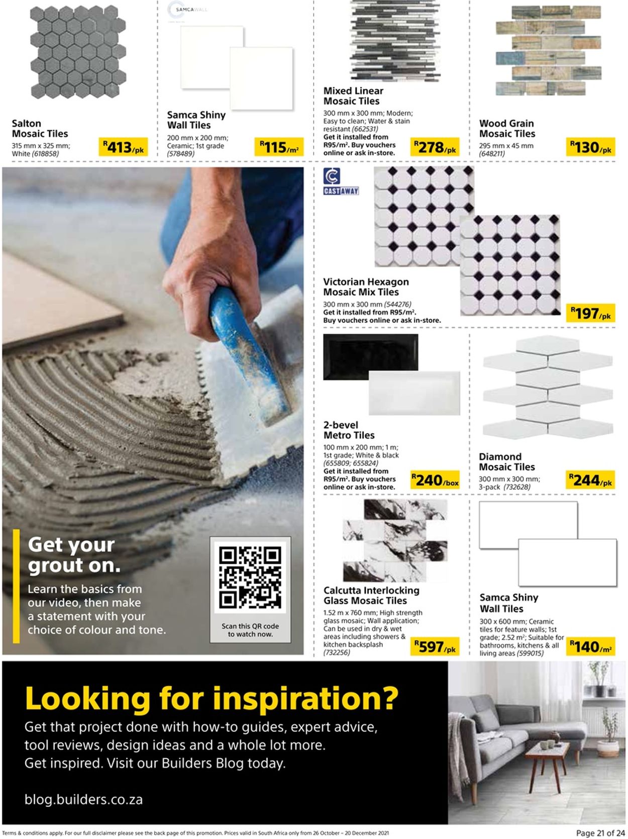 Builders Warehouse Catalogue - 2021/10/26-2021/12/20 (Page 21)