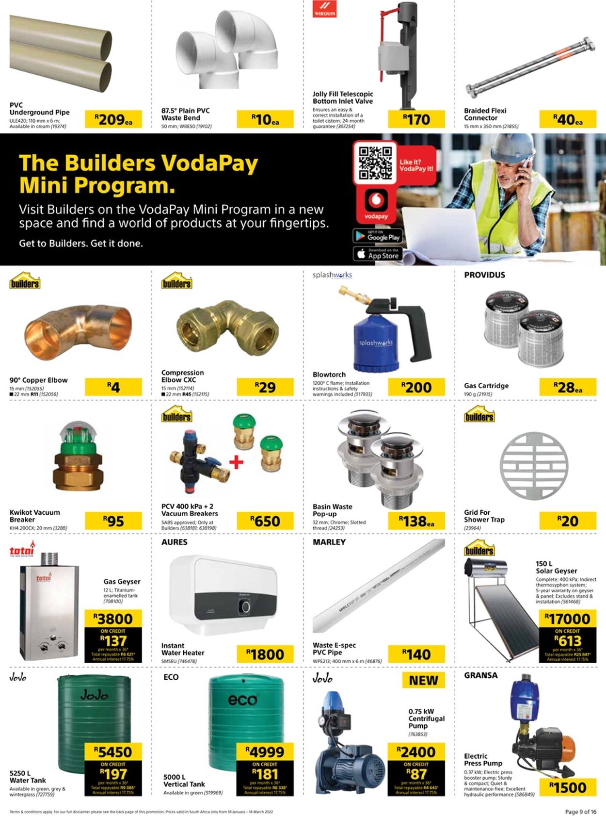 Builders Warehouse Catalogue - 2022/01/18-2022/03/16 (Page 9)
